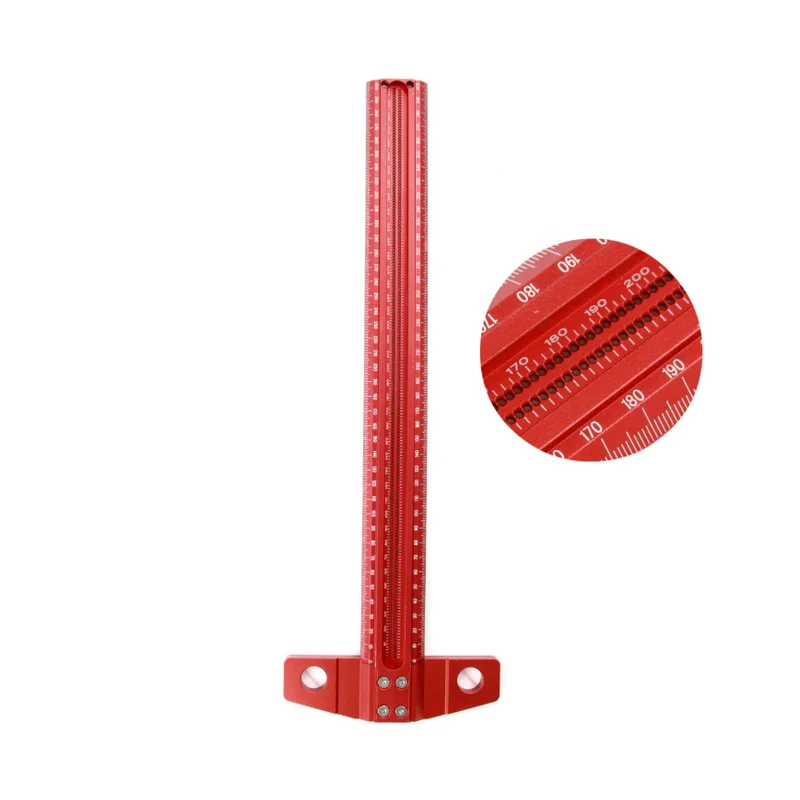 400/500/مم النجارة مربع 1 مللي متر لكل ثقب بمناسبة مقياس سبائك الألومنيوم 90 درجة T حاكم الخطاط للنجارين #5