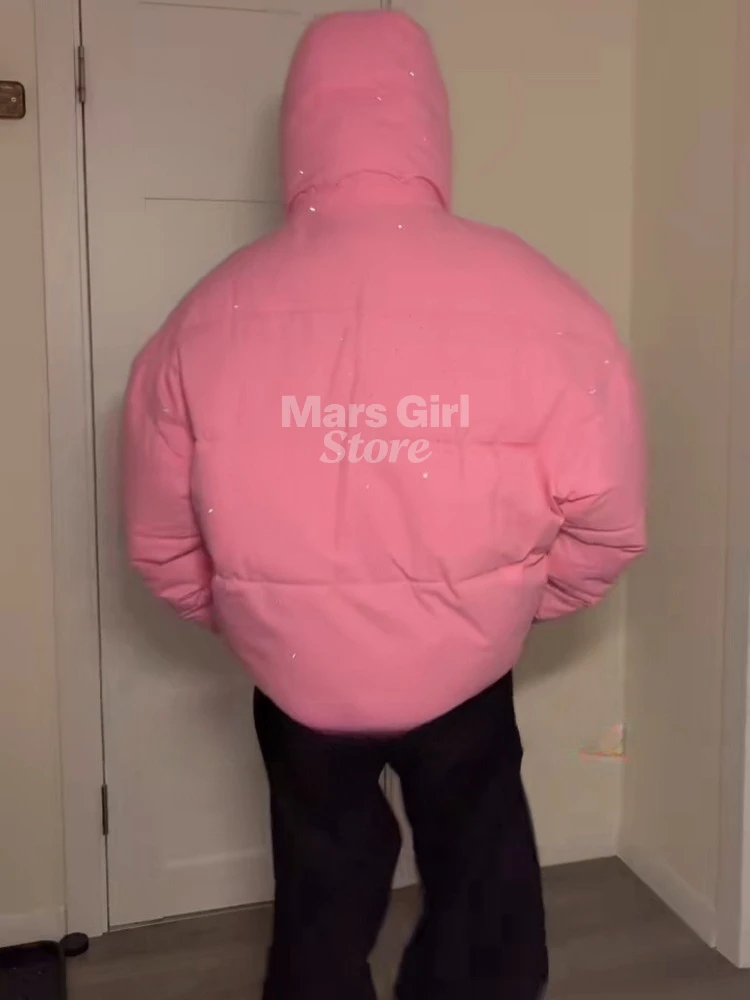 Winter Warme Mode frauen Jacke Dicke Hip-hop Mantel frauen Vintage Zip Up Oberbekleidung Casual Y2K Streetwear Fashion parkas Neue