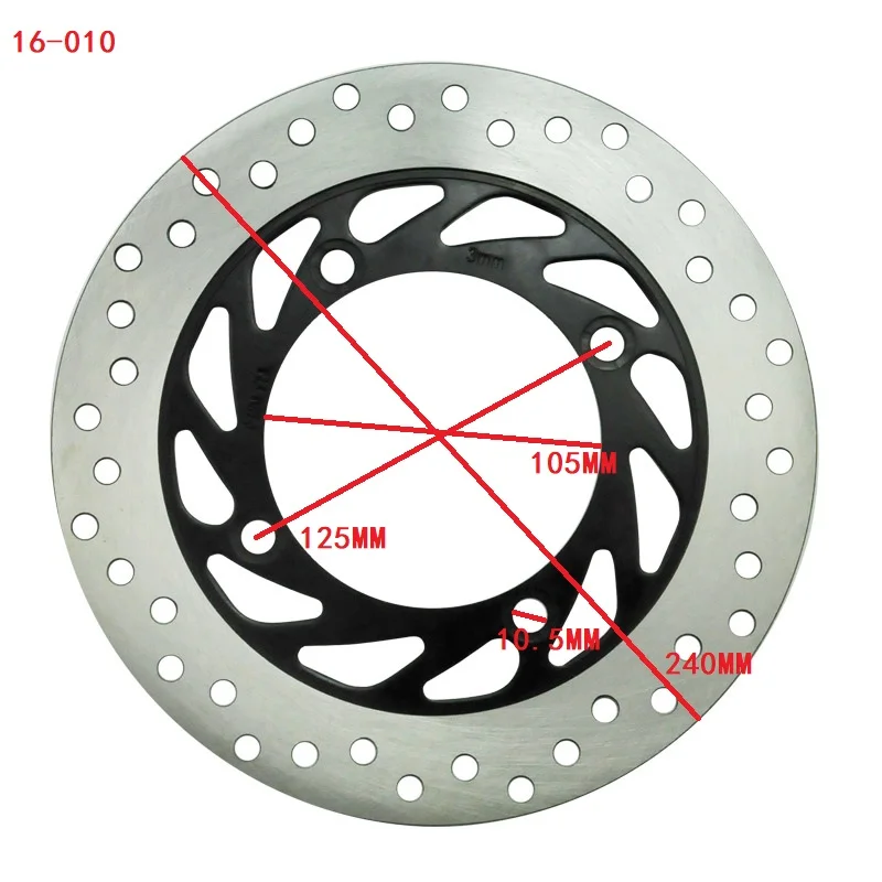 Motorcycle Rear Brake Disc Rotor For Honda XRV650 Africatwin 650 1988-1990 CB750 F2 Seven Fifty 1992-2003