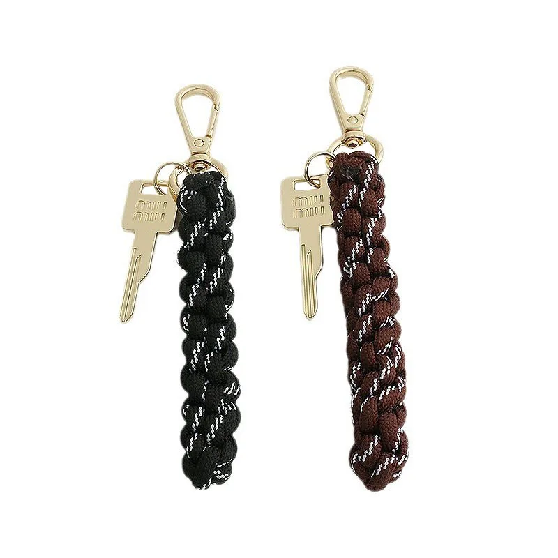 Pure hand-woven bag pendant stylish unique key modeling Car key chain