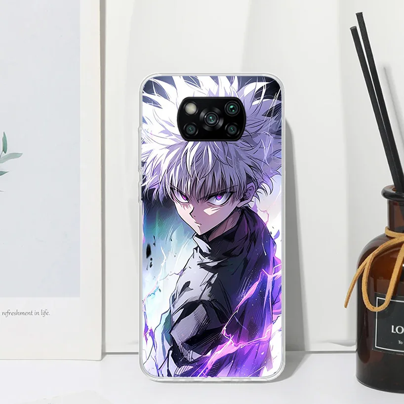 Hot Anime Hunter HXH Phone Case For Xiaomi Poco X6 X5 X4 X3 Nfc F6 F5 Pro F4 Gt F3 F2 F1 M5S M4 M3 Art Fundas Back Cover