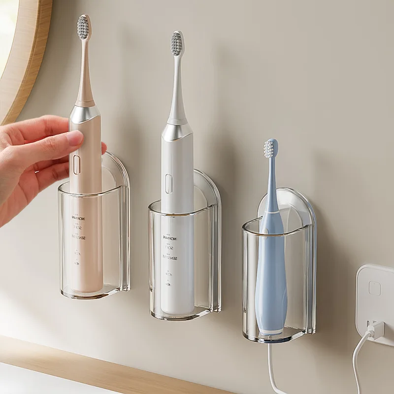 Electric Toothbrush Holder Wall Mounted Toothbrush Stand Wall Holder Storage Rack Tooth Brush Holder For Bathroom Accessories
