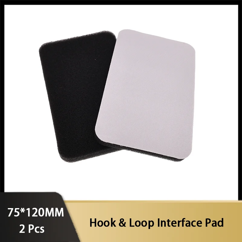 75*120MM Sponge Interface Pad Durable Hook and Loop Cushion Pad Reusable Sanding Discs Pads for Random Orbital Sander