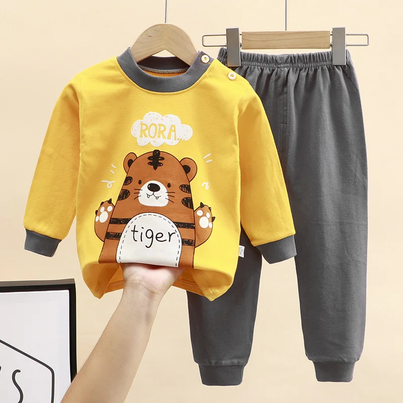 Autunno bambini Cartoon pigiama set primavera ragazze ragazzi pigiameria abiti bambino manica lunga t-shirt + pantaloni 2 pezzi abiti abbigliamento