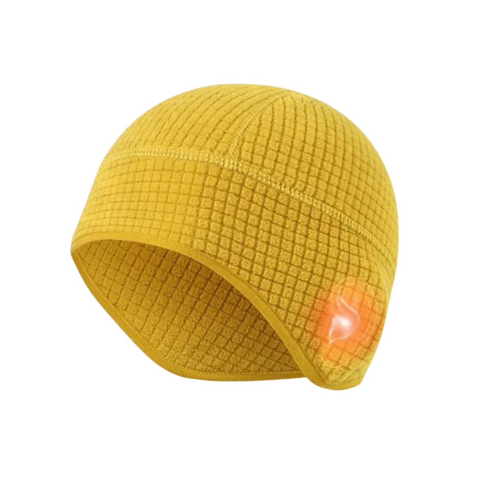 Fashion Grid Winter Running Hat Polar Fleece Warmer Ear Protection Cap Breathable Sweat Absorption Earflap Beanie Hiking