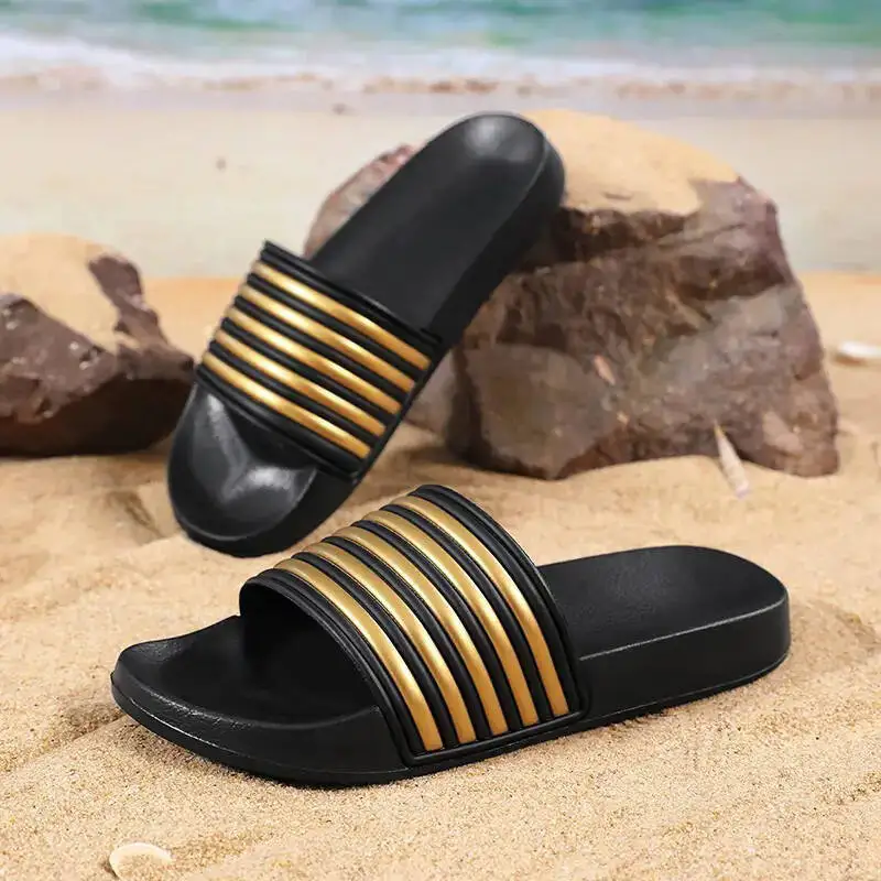 Slippers Men Women Slipper High Quality Beach Slipper Anti-slip Bedroom Slides Light Luxury Slides Flip flops Plus Size 36-48 image 6