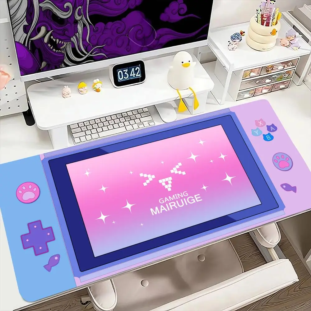Cartoon Game Console Muismat 900X400 Mm Grote Gaming Muismat Toetsenbord Gamer Rubber Anti-Rimpel Anti-Slip bodem Bureau Mat