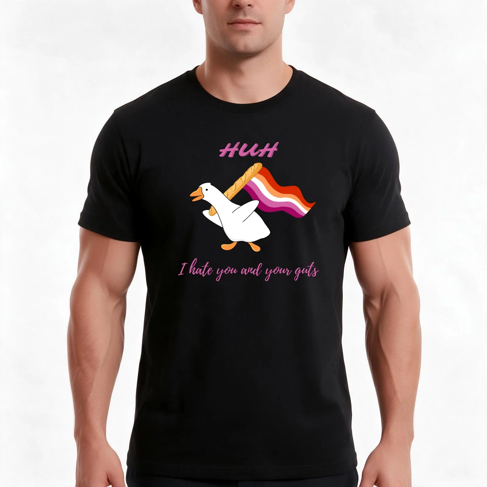 Huh ? Renee Rapp T-Shirt, Summer Casual Cotton Tee, Oversized Streetwear Tops, Vintage Graphic Print, Loose Fit Short Sleeve