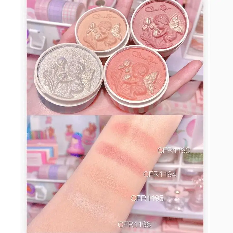 Colorrose Blush Makeup Angel Relief Blusher Palette Matte Mineral Powder Contour & Highlight Face for a Shimmery or Matte Finish