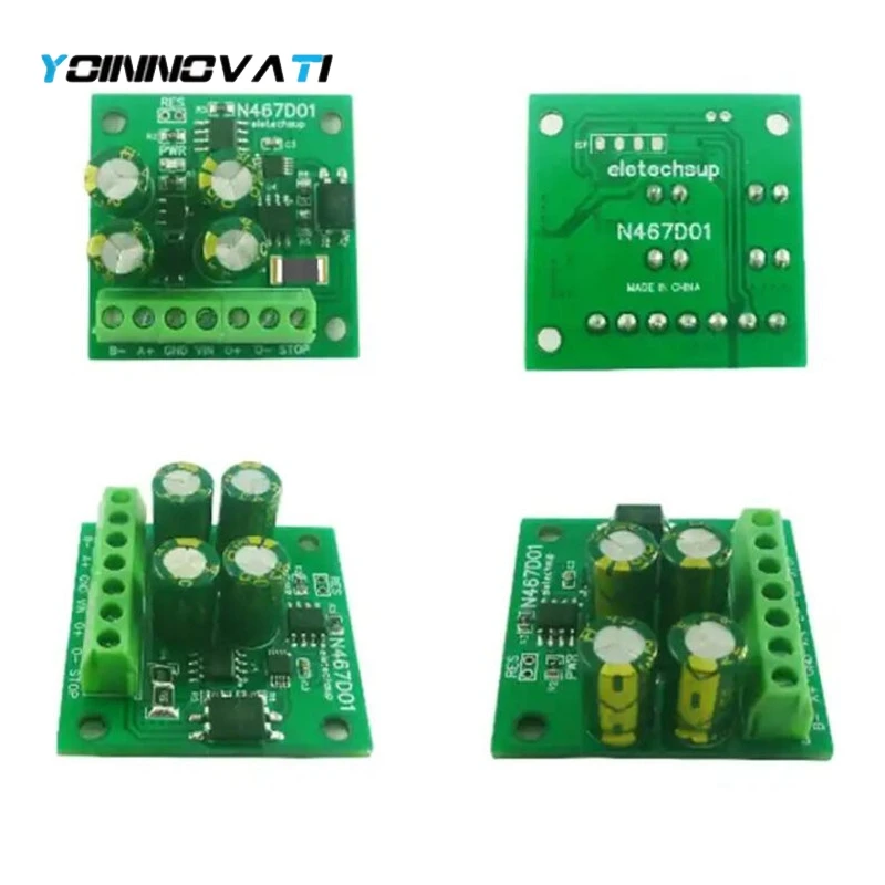 YT 5pcs N467D01 12V 24V 1-2A RS485 MODBUS RTU Small DC Motor Controller Run Independently After Setting