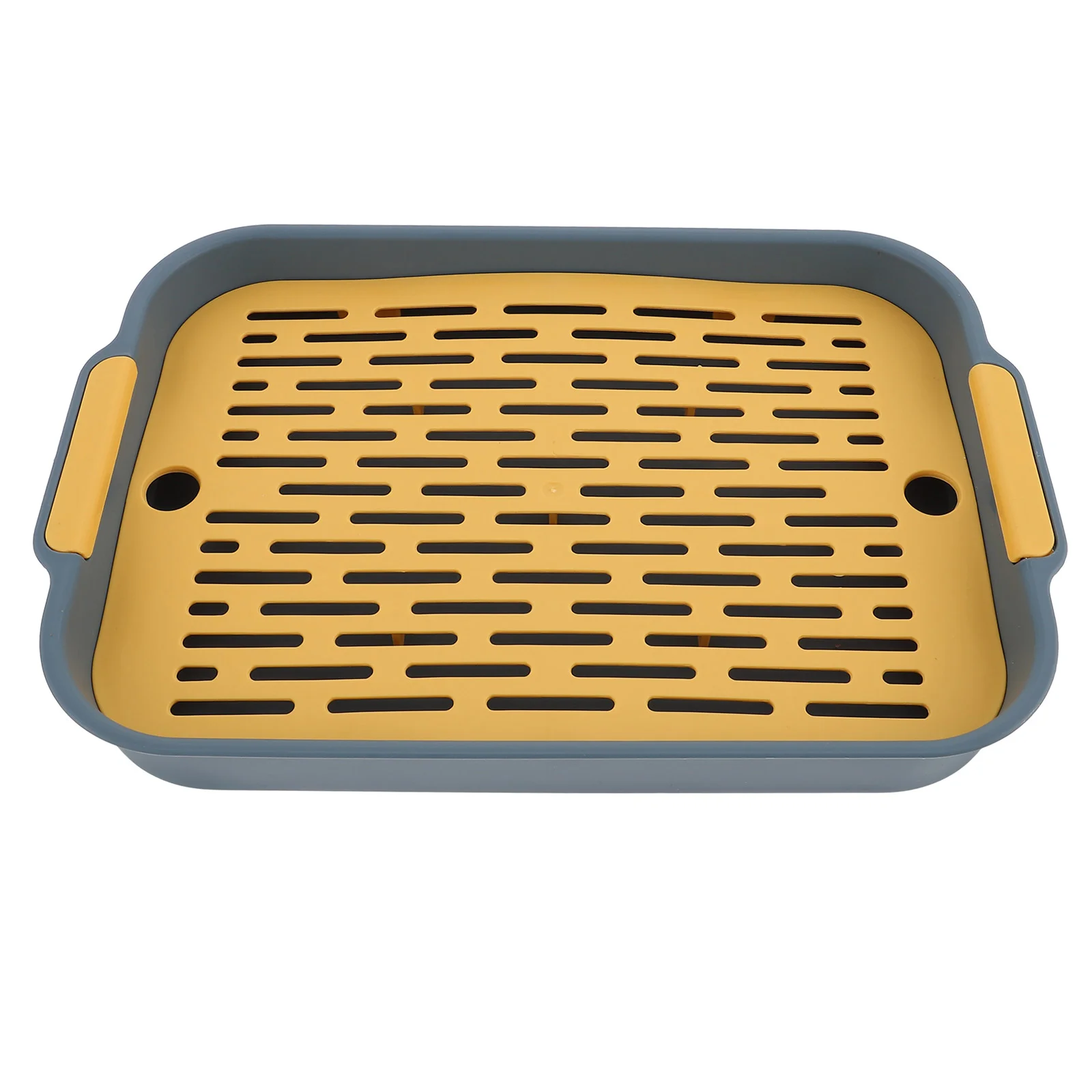 

Rabbit Toilet Rectangular Litter Box Potty Anti-fall Bunny Feeder Pp Small Pet Cage Supply Corner