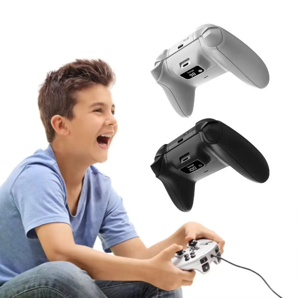 بطارية لوحة ألعاب لاسلكية 1400 مللي أمبير في الساعة شاشة ديجيتال متوافقة مع بطارية تحكم قابلة لإعادة الشحن لسلسلة Xbox X/Xbox Series S #3