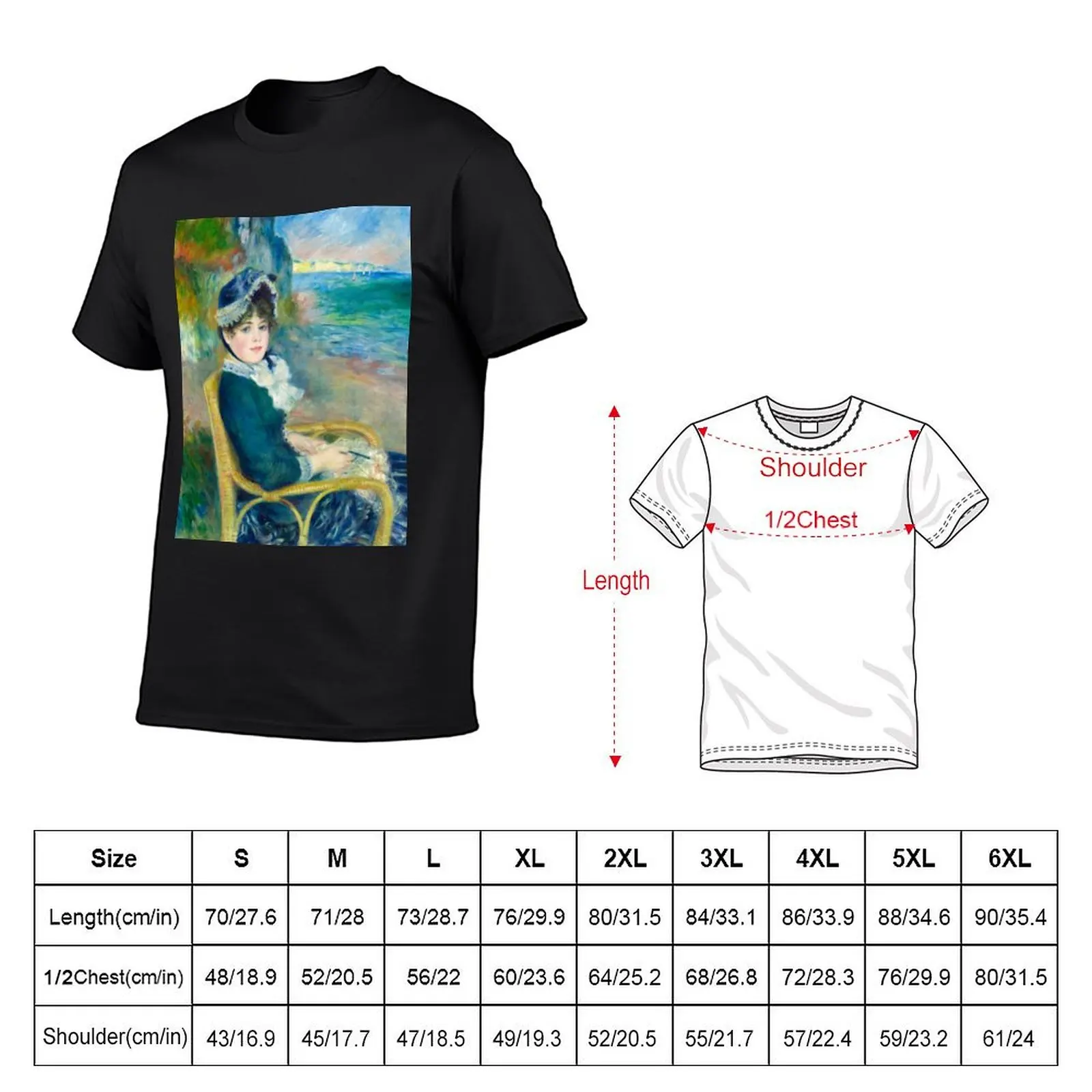 1841–1919). Oil on canvas (1883). T-Shirt basketball graphic tees cute clothes oversized t shirts for men