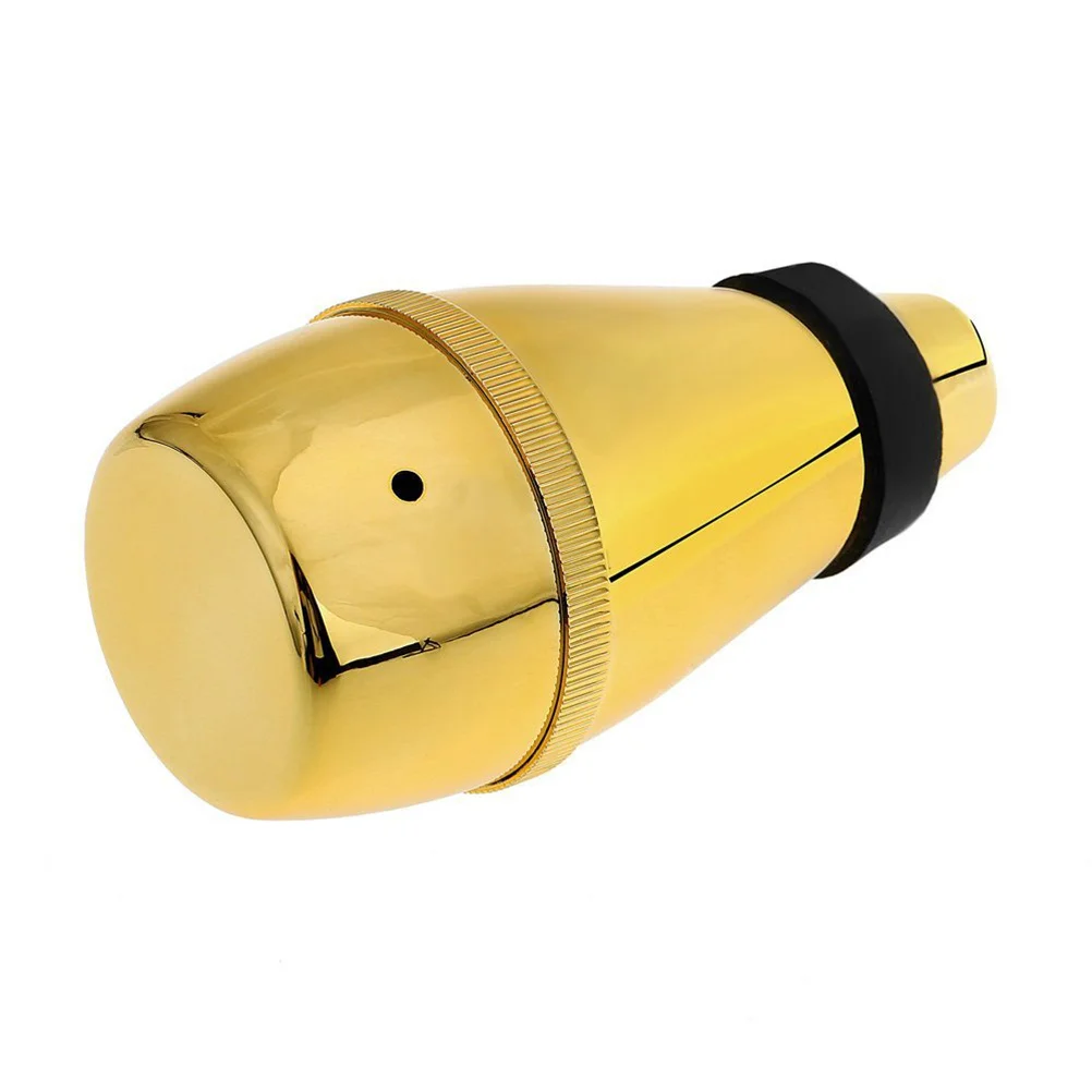 

Golden Plastic Trumpet Practice Mute Lightweight Quiet Playing Easy On Off 13.5X7X7Cm Weak Sound Device For Trumpet Players