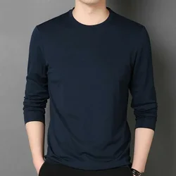 Fashion Summer and Autumn Ultra-Thin Long-Sleeve Men's Quick-Drying Casual Wear Perfect for Sports and Leisure  Ice Silk T-Shirt