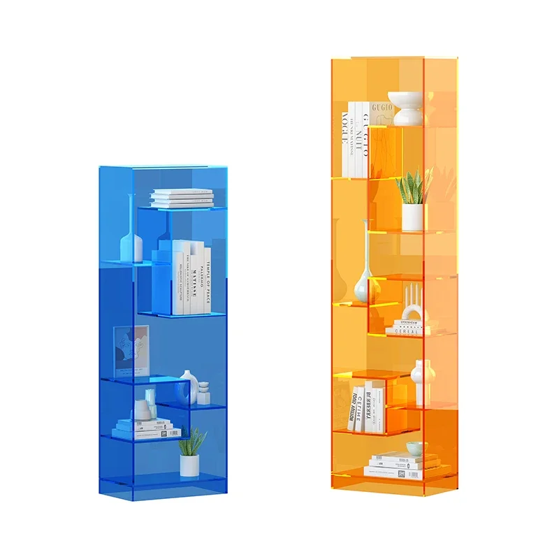 

TLL Shelf Acrylic Multi-Layer Floor Bookshelf Curio Cabinet