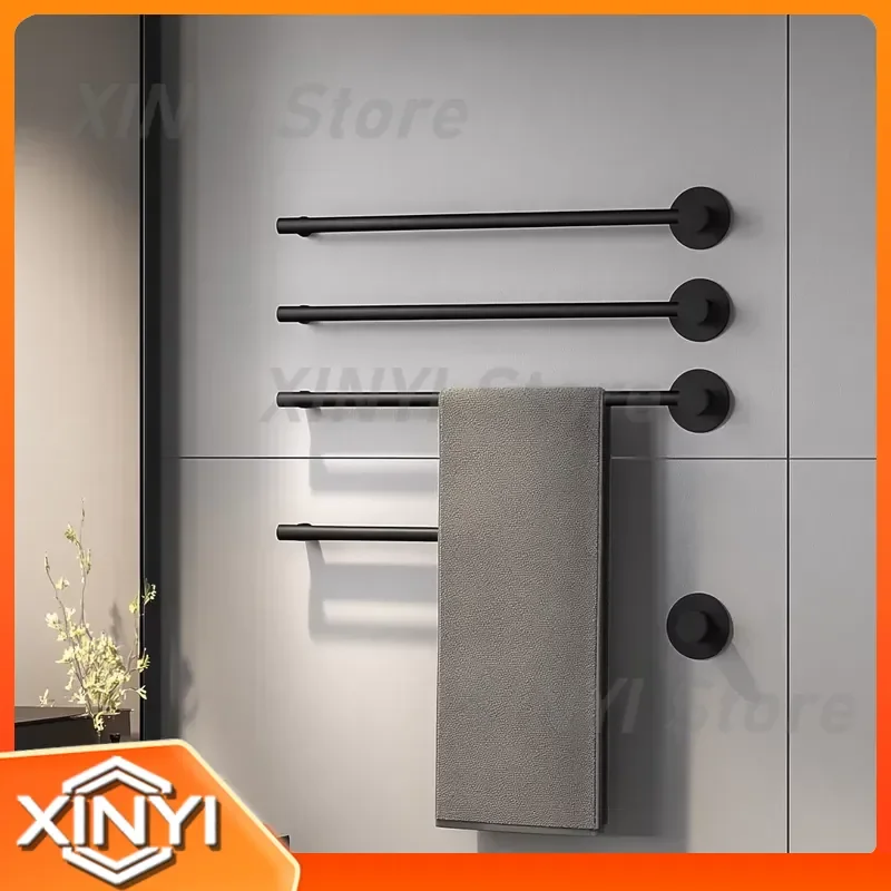 for Luxury Wall Mounted Electric Towel Rack for Bathroom Heated Towel Warmer Rail Bathroom Accessories Home Heating