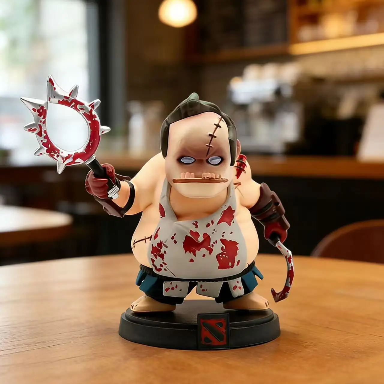 12cm Terror Butcher Pudge Anime Game Character Figure PVC Statue Model Desktop Home Decor Ornament Collection Figurines Gift