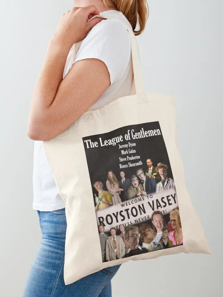

The League of Gentlemen Montage Tote Bag female bag shopping bag logo Beach tote men