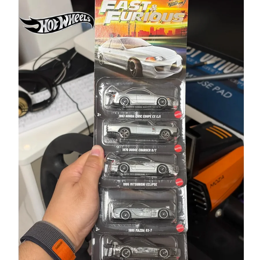 Hot Wheels Fast & Furious Silver Anniversary Toyota Supra / 1970 Dodge Charger 1/64 Diecast Car Model Collection Toy Gift 2026 view 3