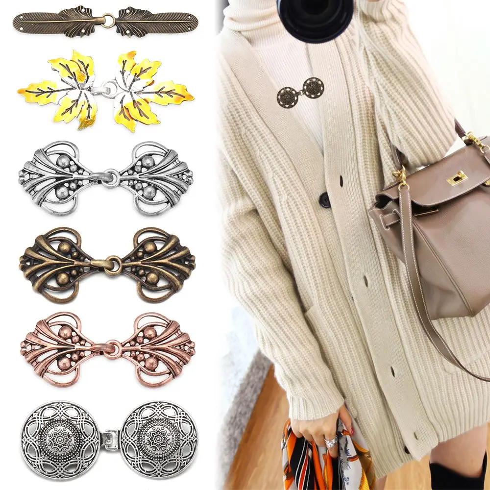 1Pc Classical Vintage Cardigan Duck Clip Pin DIY Sewing Clasp Women Shawl Blouse Collar Sweater Scarf Clasp Charm Accessories