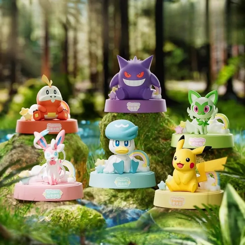 

Genuine Pokemon Series Arrange and Sit Aromatherapy Ornaments in Rows Pikachu Gengar Figure Exquisite Home Decorations Trend Toy