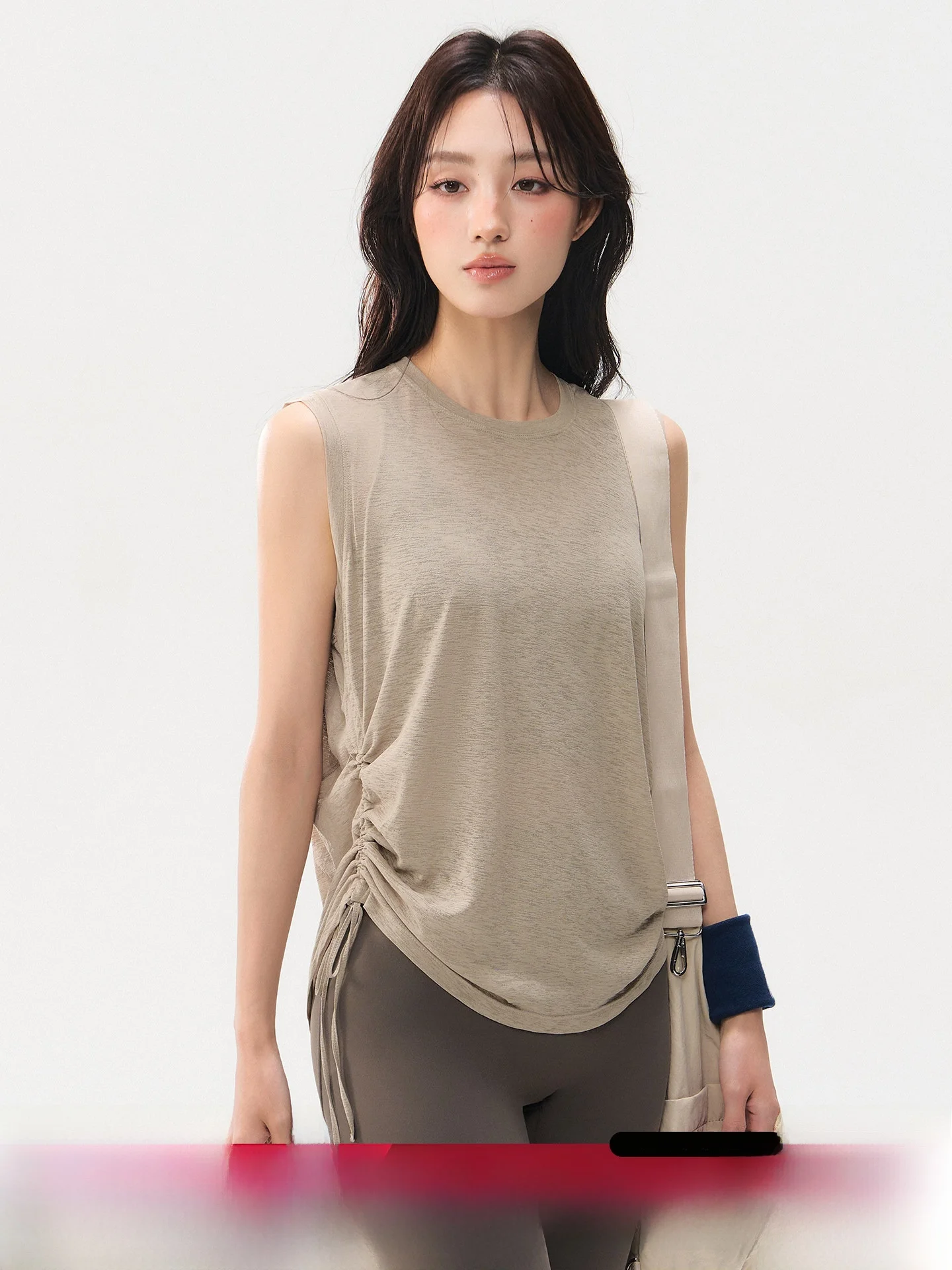 

Mitaogirl Lightweight Loose Fitness Vest Women's Running Outdoor Sportswear Quick Dry Moisture Wicking Sleeveless Top