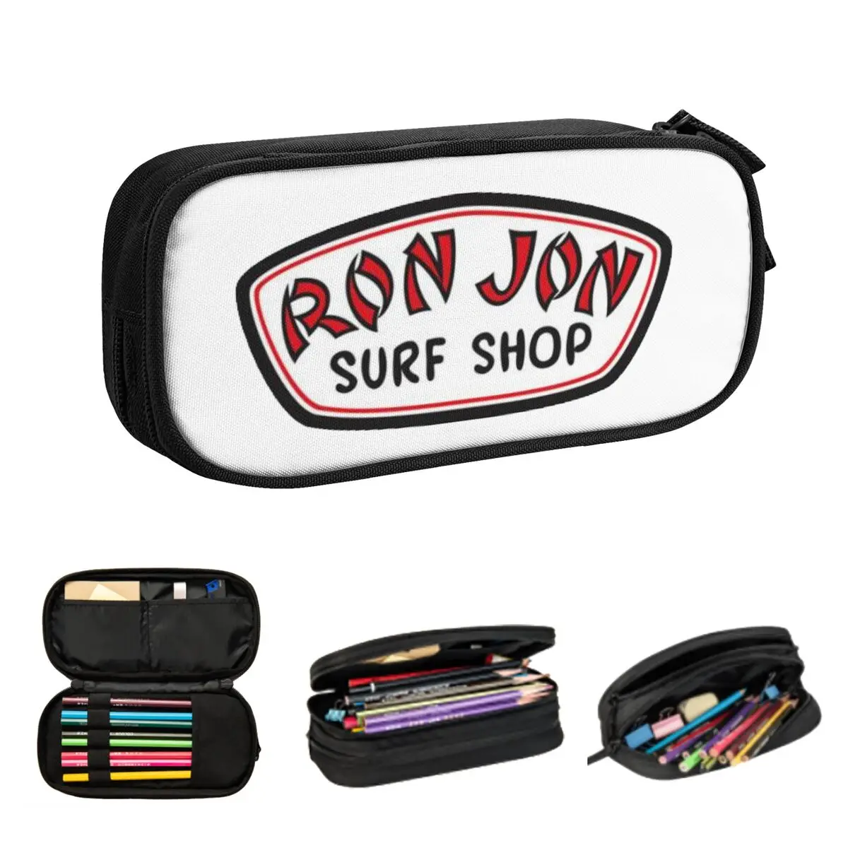 Ron Jon Surf Shop Pencil Cases Large Storage Pen Bags Pen Box Pencil Pouch For Boys Girls Students Stationery School Office