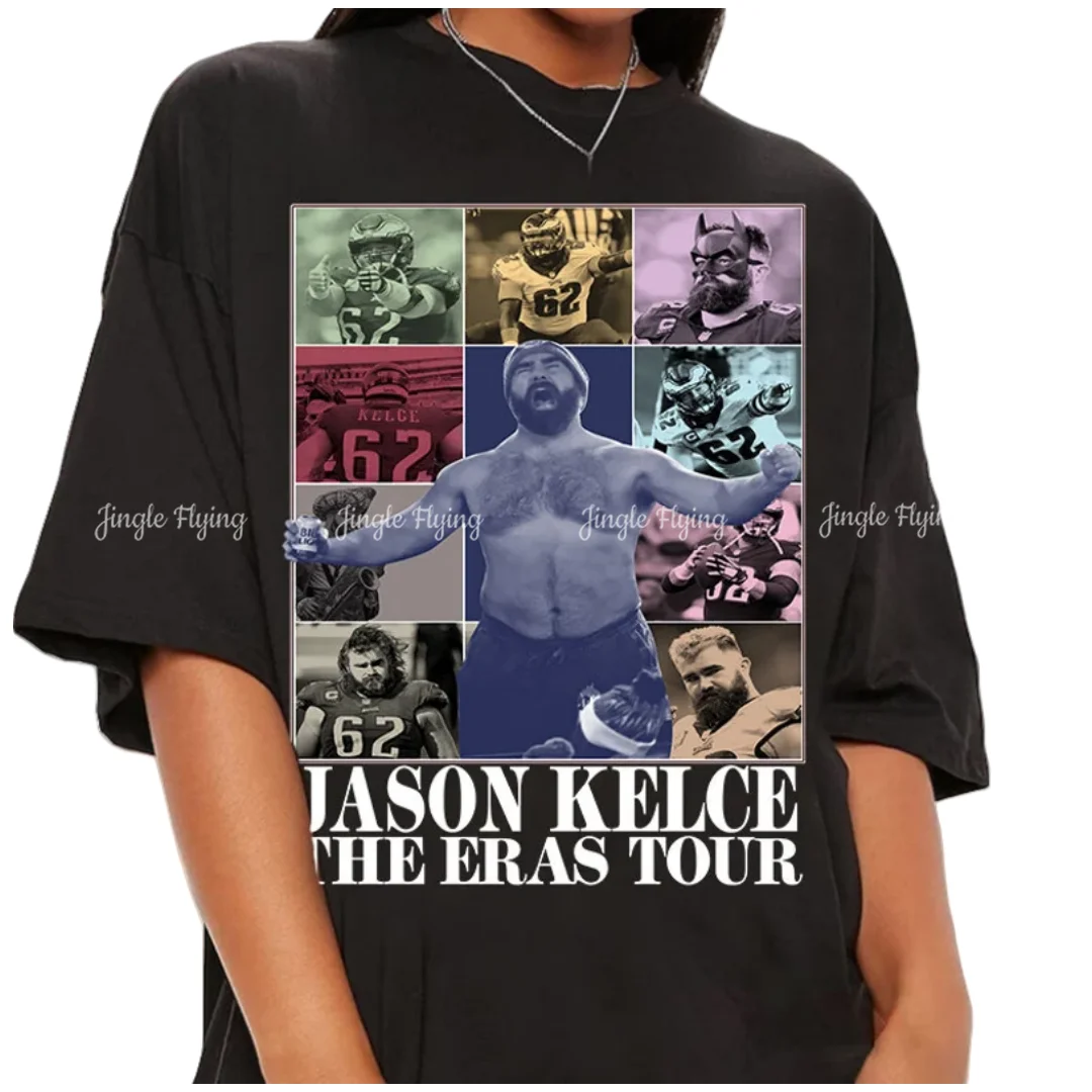 Vintage 90s Graphic Style Jason Kelce T Shirts Classic Retro Sweatshirt The Eras Tour Concert Music Tee For Man And Women