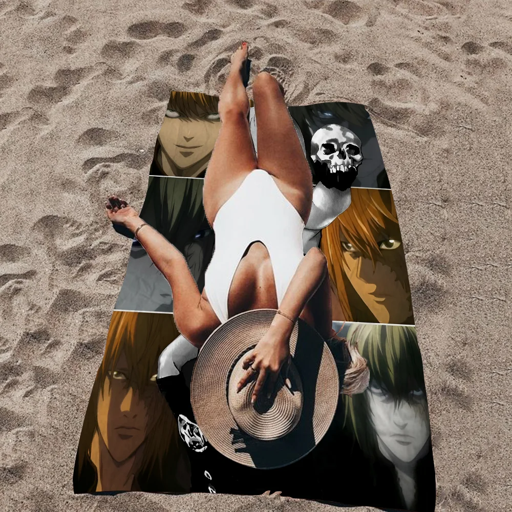 Thrilling Anime Death Note Microfiber Beach Towel Absorbent Quick Dry Soft Yoga Swimming Resort Mountain Climbing Towel