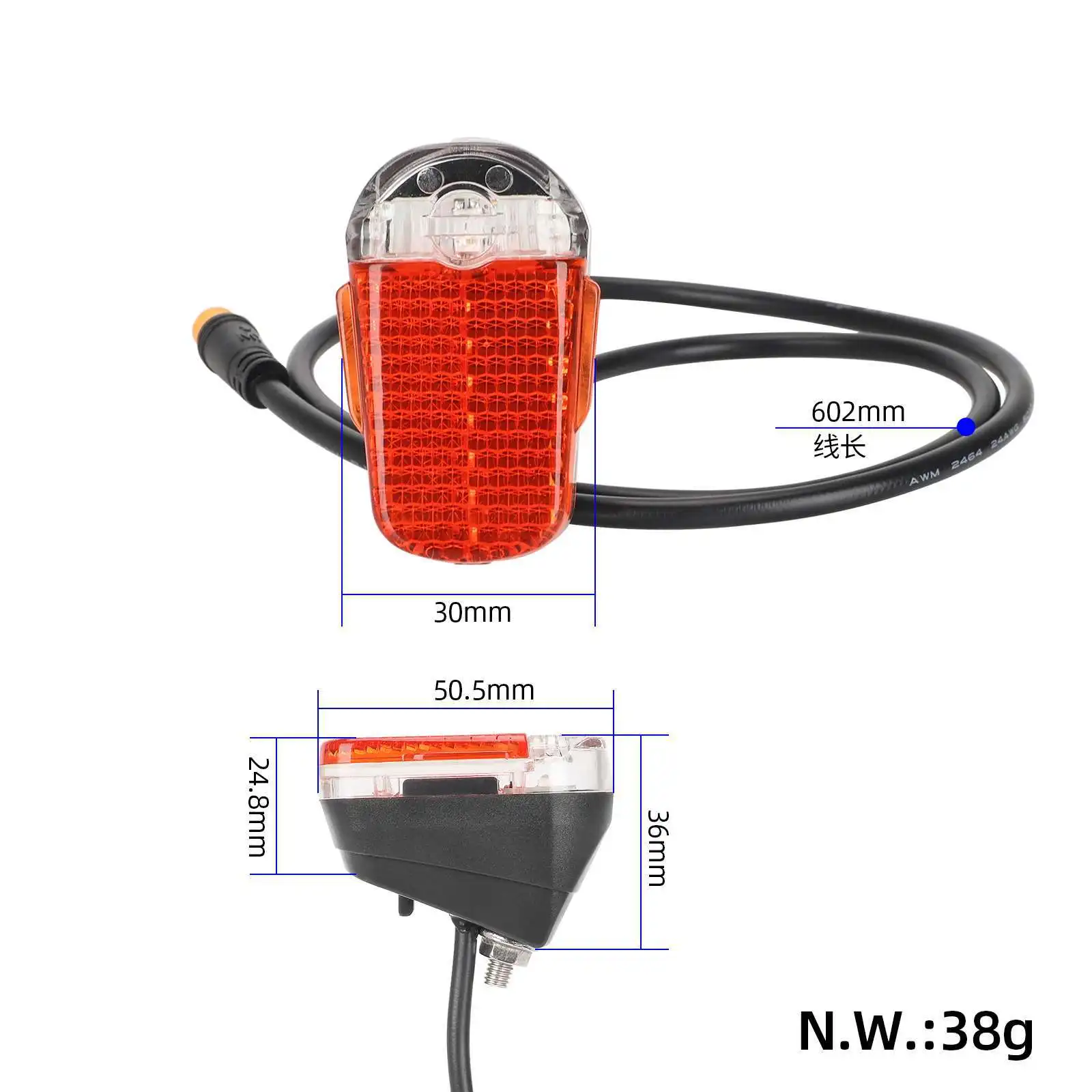Suitable for Max G30D Smart Electric Scooter Tail Light Safety Warning Accessories M7 Waterproof Headband Screw Cap