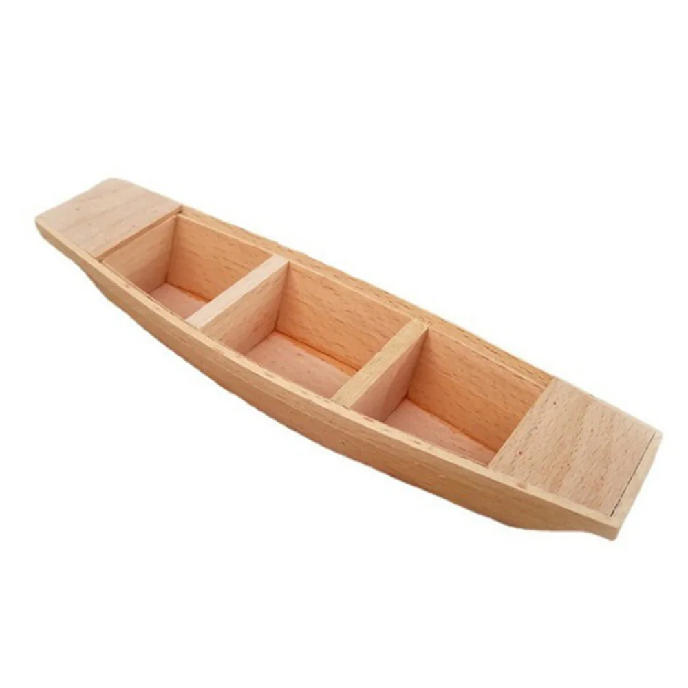 

Home Decoration Wooden Boat Model Ocean Landscape Vintage Decor Fishing Boat Decor Nautical Canoe Craft Boat Model Ornaments