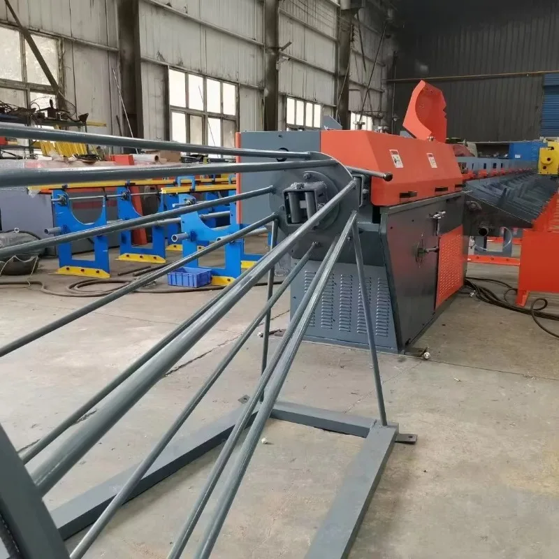 Heavy Duty Trailer Mounted Mesh Line Wire Feeding Machine High Speed Coiled Rebar Straightening Cutting Plant For Factory