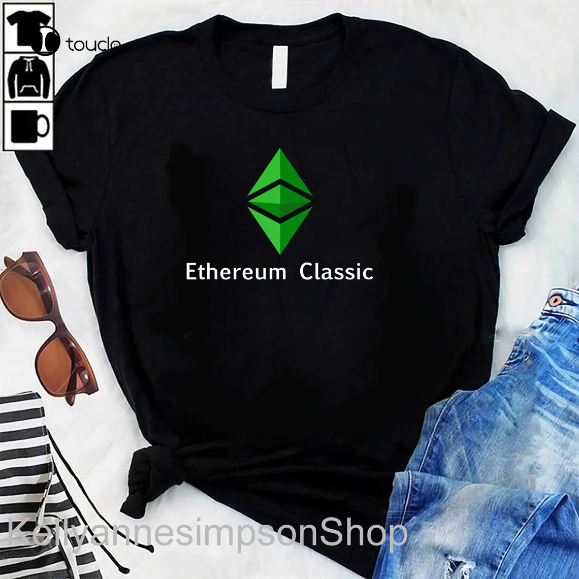 Ethereum Classic Hodl - Etc Coin Crypto Trader Men Women Kid T-Shirt Black Tee Shirt Custom aldult Teen unisex fashion funny new