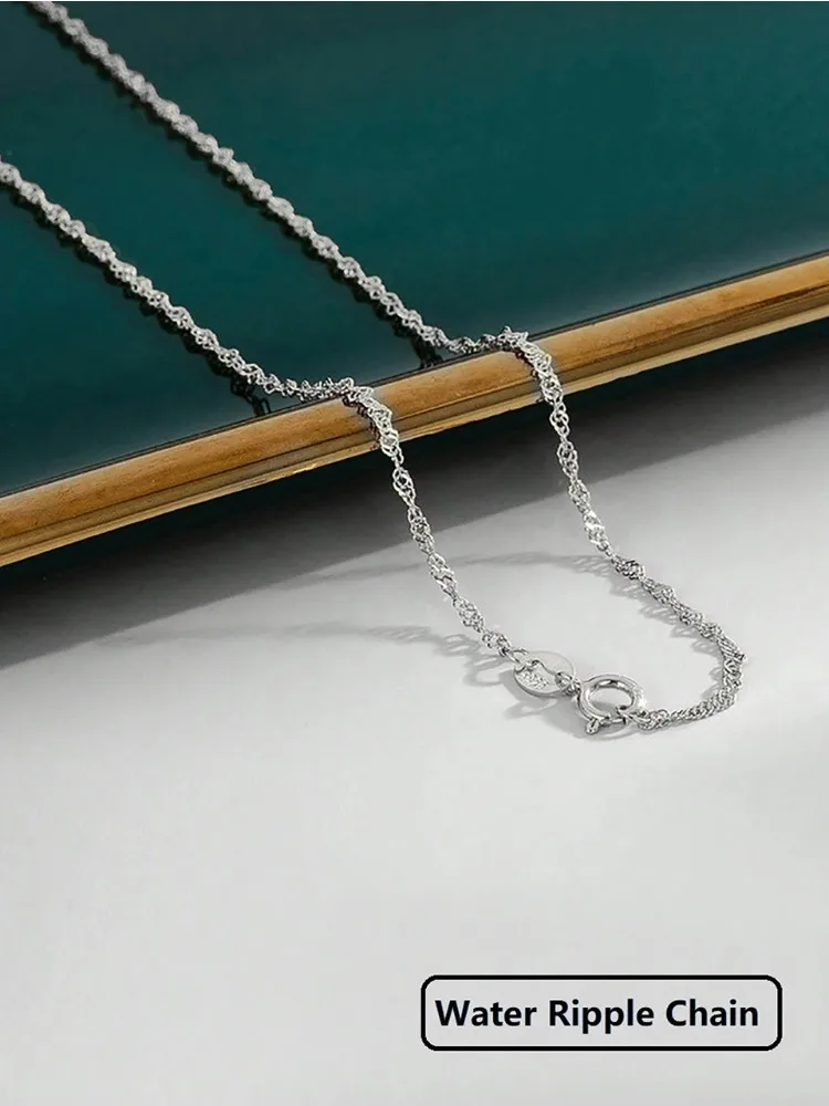 925 Sterling Silber Minimalistische 40cm 45cm Damen Einfache Halskette für Frauen Halskette Geschenke Mode Hochwertige Feine Schmuckstücke – Detail 16