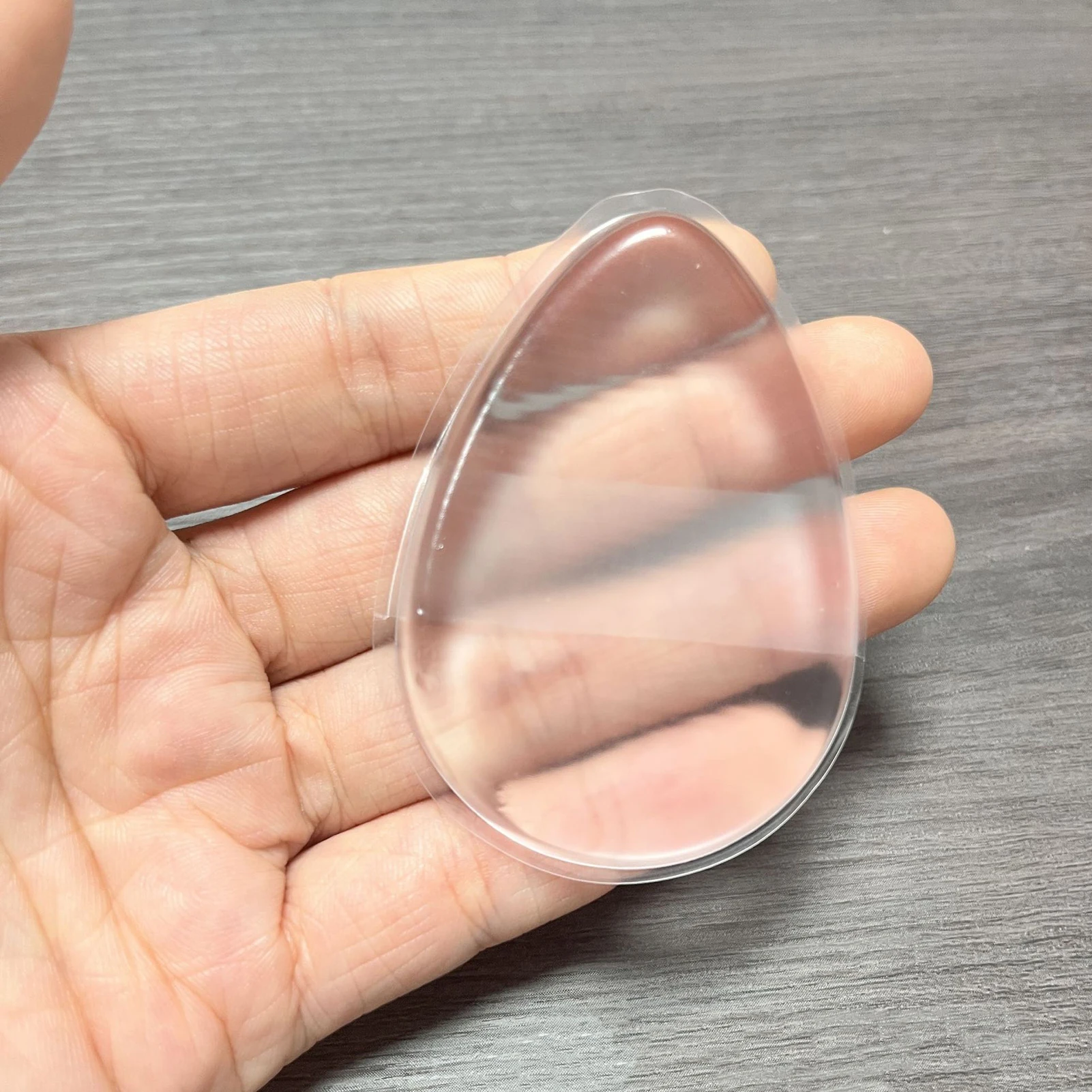 Esponja cosmética redonda/triangular, esponja transparente de elasticidad suave, crema de base, sin polvo, esponja cosmética para comer, 1 Uds.