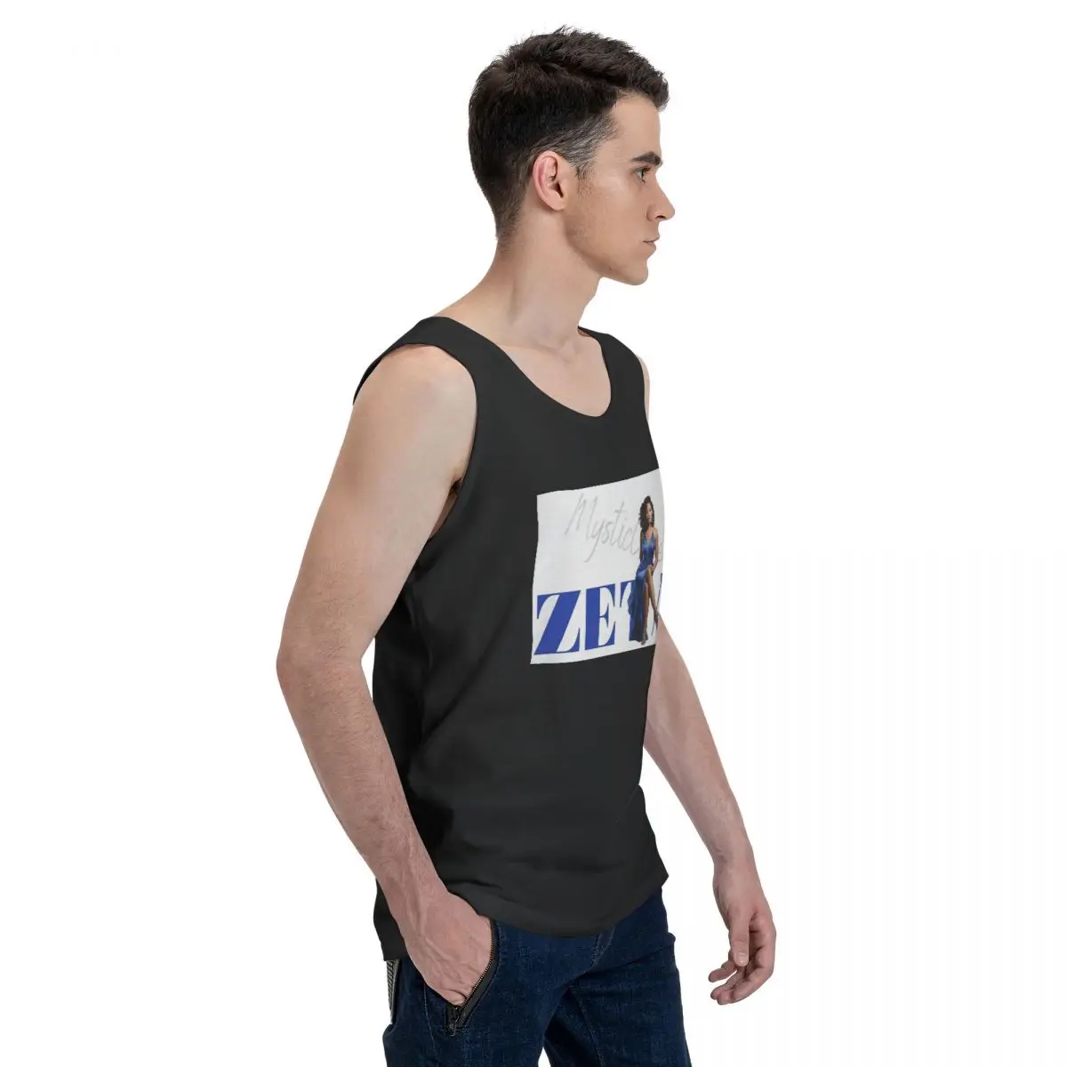 Zeta Phi Beta Sorority Greek Letter 1920 100% Cotton Men's Sweatshirt Vest Sleeveless Clothing Tees Men Tank Tops T-shirt