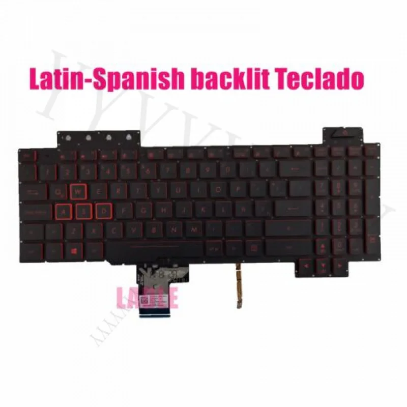 

QLatin-испанская клавиатура с подсветкой для Asus FX504G/FX504GD/FX504GE/FX504GM FX86S