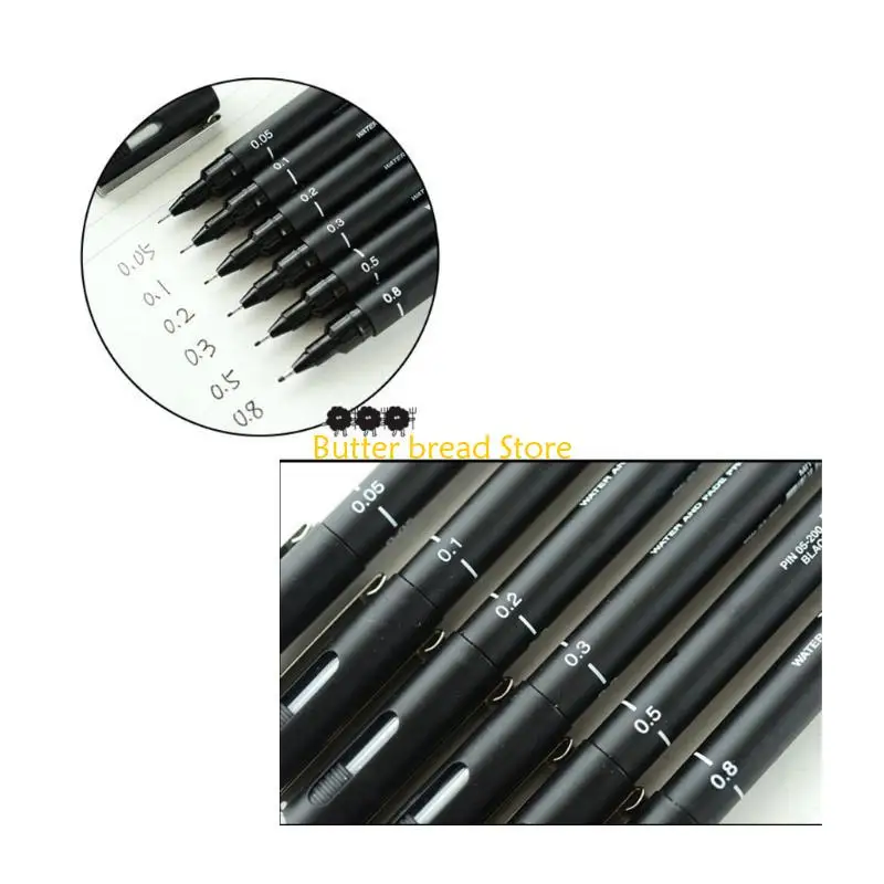 W89C Fine Line Paint Brush 10pcs/set Professional Beginner Primary School Use
