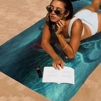 Gods In The Cthulhu Beach Towel Cartoon Cute Summer Kids Large Bath Pool Beach Towel Microfiber Absorbent For Swimming Travel