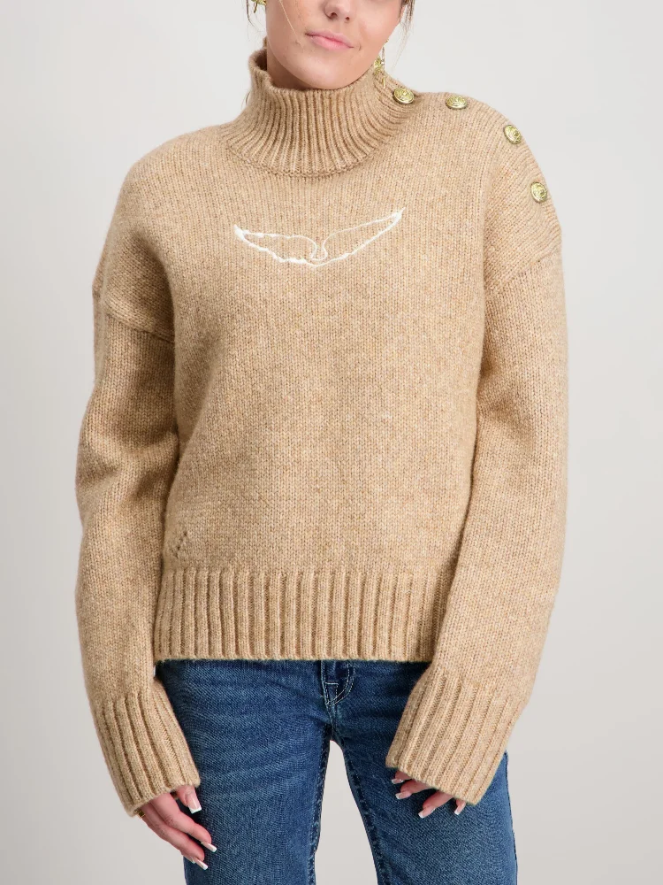 

Women Stylish Comfortable Turtleneck Sweater Loose Wing Knitwear Office Casual Autumn Cozy Trendy Elegant Cute Vintage Outfits