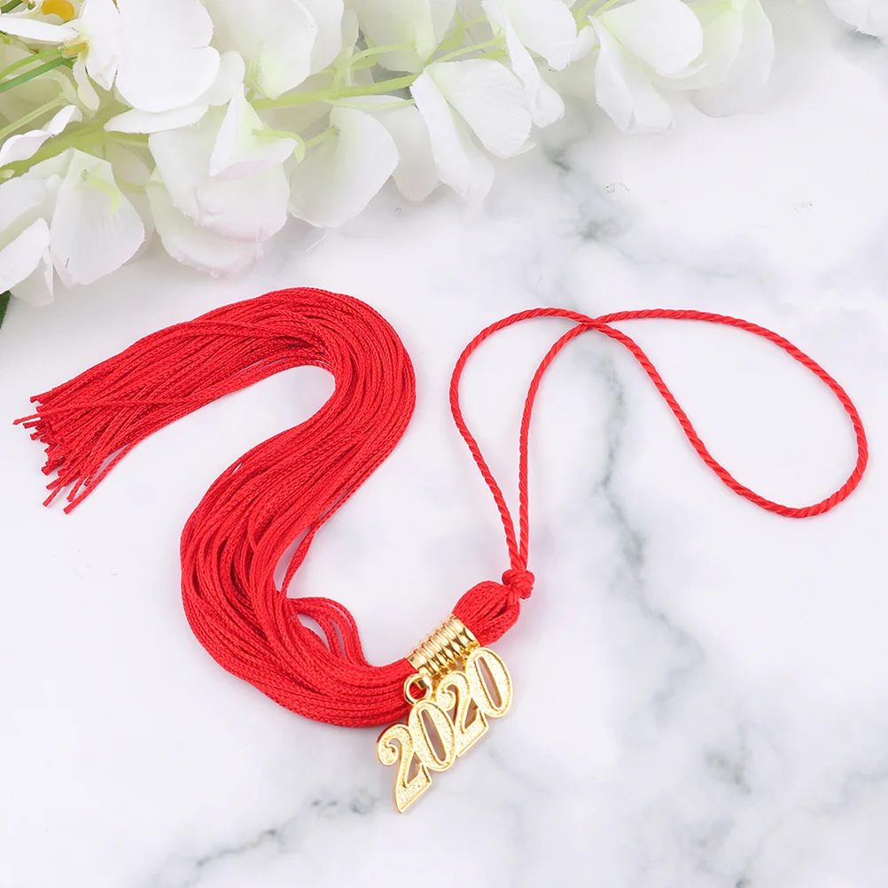 4 Pcs The Gift Graduation Tassel Tassels 2020 Clothing for Red Graduate Ceremony