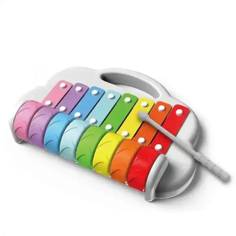 Wholesale Musical Carrying Metallophone Toys 2 in 1 Hand Knocks Xylophone Musical Toys for Kids