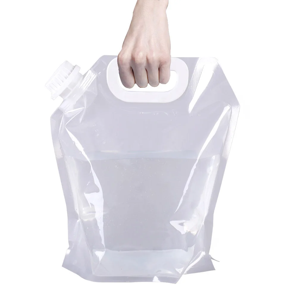 

4pcs 5L Outdoor Container Foldable 5L Bucket For Camping Lightweight Water Carrier Large Capacity Portable Outdoor Bucket