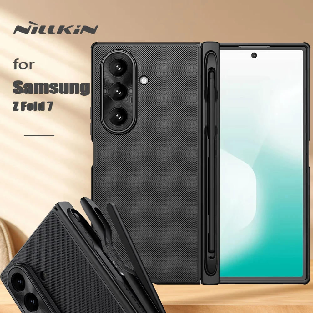 

Nillkin Case For Samsung Galaxy Z Fold 7 5G Super Frosted Prop with Customs S-Pen lens Full Frame Cover Protection
