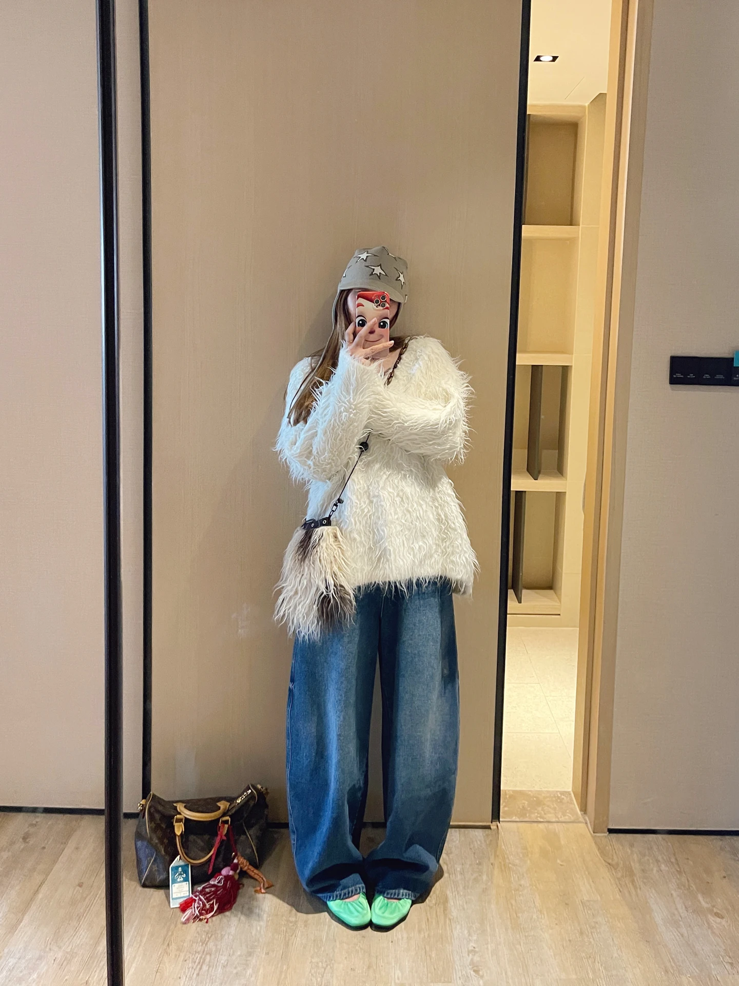 

Вязаный свитер KOGIRL Plu для женщин: мягкий, свободный, теплый, зимний, модный, в корейском стиле, с V-образным вырезом, длинными рукавами, из мягкой пряжи.