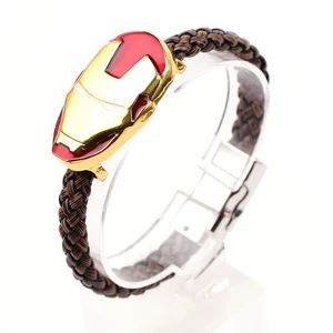 Handgemachtes Lederarmband, Super Heroes Avengers, Black Panther, Iron Man, Captain America, Spider-Man, Accessoires VORSCHNITT 8 Hauptpanther -Armbandverkauf von Black Panther - №5