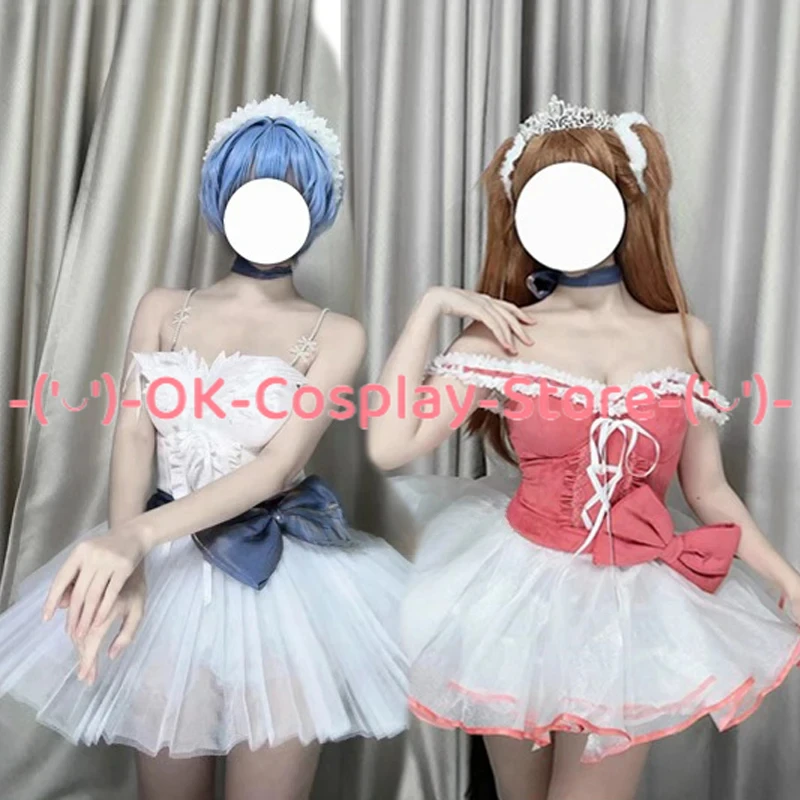 [Angepasst] EVA Ayanami Rei Asuka Langley Cosplay Kostüm Frauen Sexy Ballett Kleid Halloween Karneval Urlaub Party Uniformen