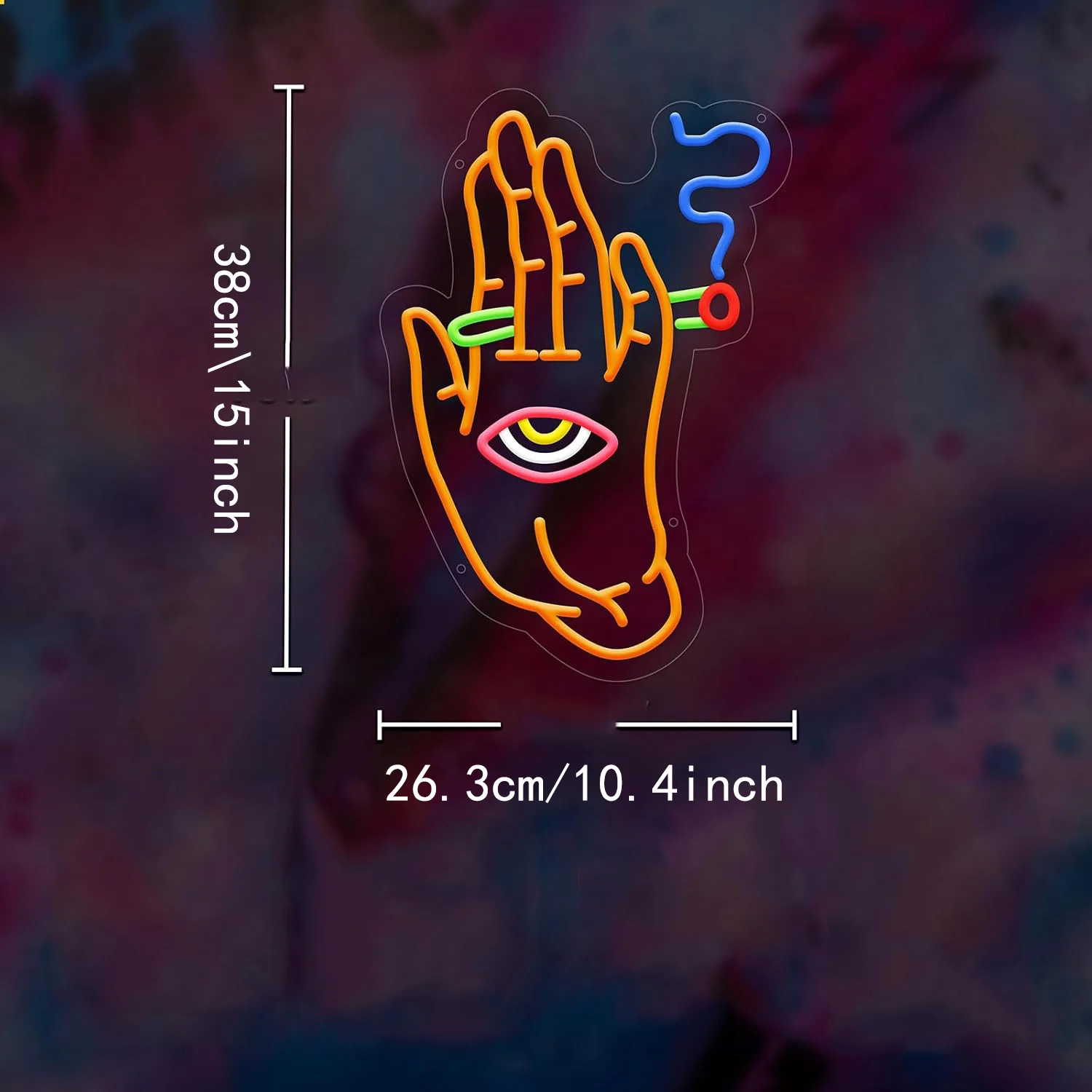 علامات يد نيون عين الشر ، علامة إضاءة ليد ، غرفة نوم ، غرفة ألعاب ، بار ، حانة ، مقاهي ، حفلة ، ديكور منزلي ، إضاءة ليلية ، هدية