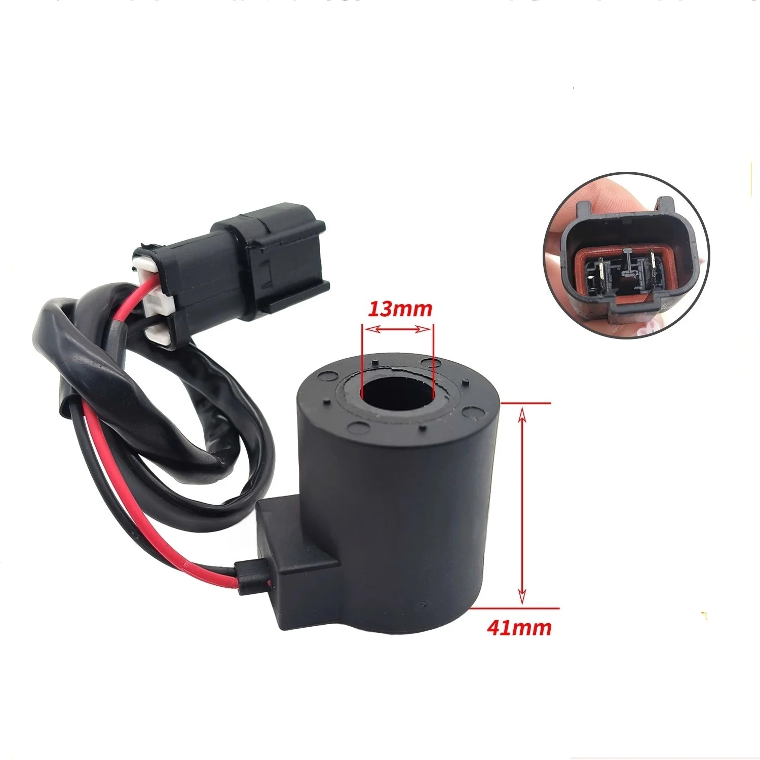 Safety Lock Rotation and Travel Pilot Solenoid Valve Coil for Komatsu PC200-5 Excavator